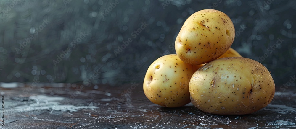 Poster potato with copy space image