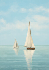 sailboat on the sea