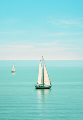 Fototapeta premium sailboat on the sea