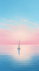 Fototapeta premium yacht in the sea