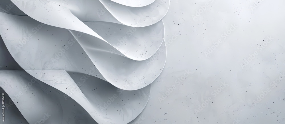 Leinwandbilder Abstract background with a textured white and grey paper design perfect for showcasing copy space images