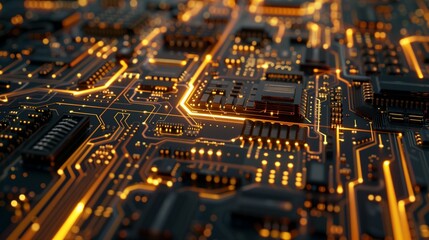 Obraz premium bluelightstechnology, chiptechnology,5Gnetworktechnology,