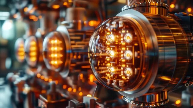 Quantum Computing Laboratory: Advanced CPU Processor with Quantum Qubits for Intelligent Computing Technology