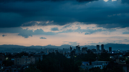 Ciudad de México al atardecer
