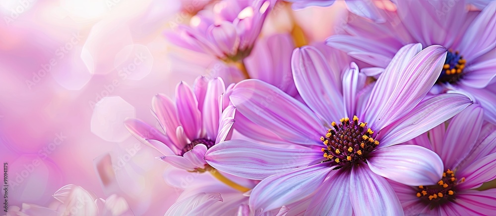Poster nature flower close up with a background for copy space image purposes