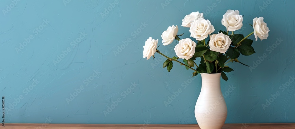 Aufkleber greet someone with a heartfelt message using this elegant greeting card featuring white roses in a v