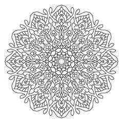 Beautiful pattern design Vector mandala Oriental pattern Unique design