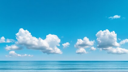 Blue sky with white clouds