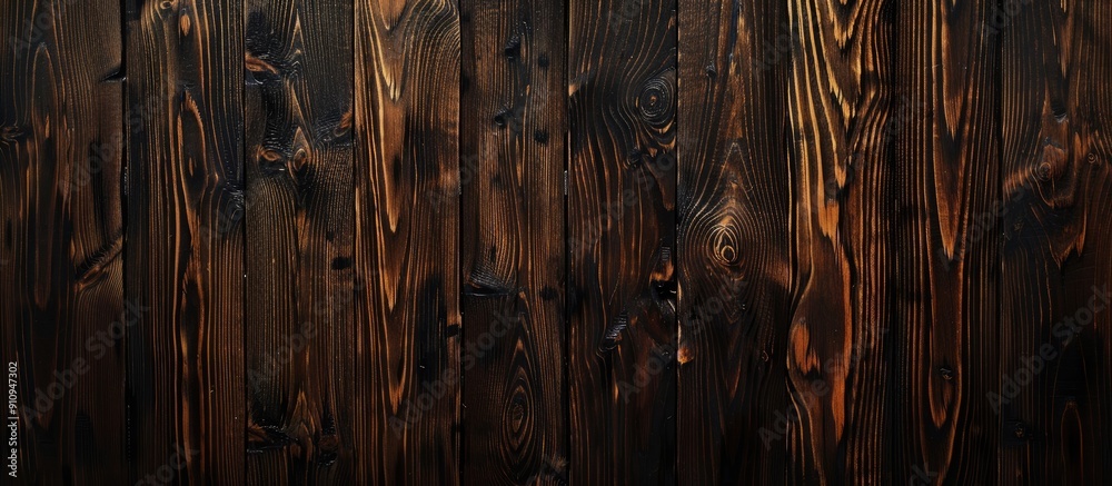 Leinwandbilder pine wood with a rich dark hue provides an attractive backdrop with a polished finish suitable for d