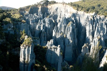 the breathtaking rock formation in the Putangirua Pinnacles Scenic Reserve