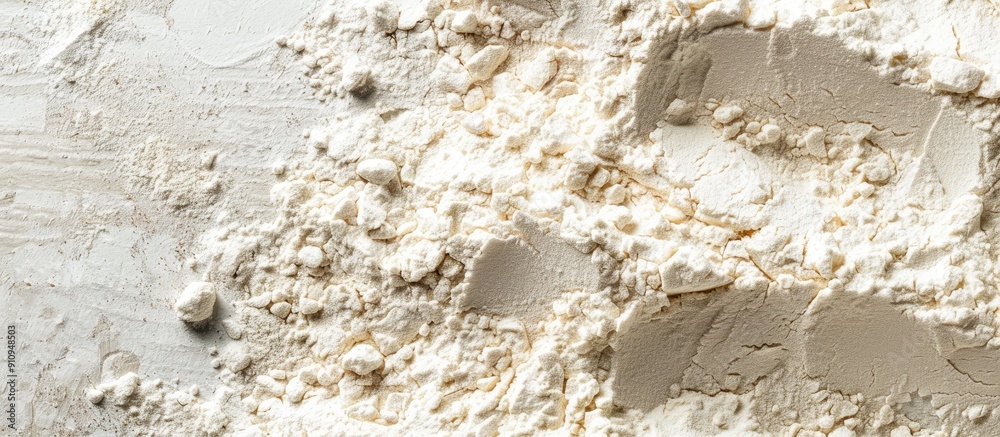 Poster texture of wheat flour powder with a clear copy space image