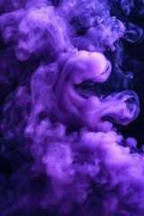 Fototapeta premium Purple Smoke Close Up