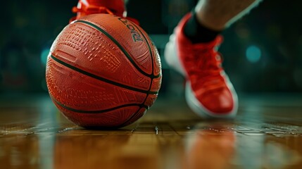 A Basketball Player Skillfully Dribbling The Ball On The Court, Wallpaper Pictures, Background Hd