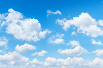 Fototapeta premium Processed collage of cloudy light blue sky texture. Background for banner, backdrop or texture