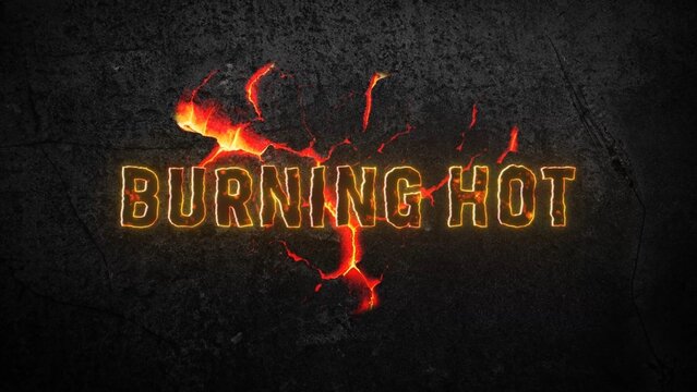 Burning Hot Lava Text and Title Intro