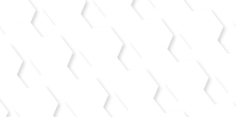 Abstract background with hexagon, modern abstract vector polygonal pattern. Futuristic abstract honeycomb technology white background. Luxury white hexagon pattern.