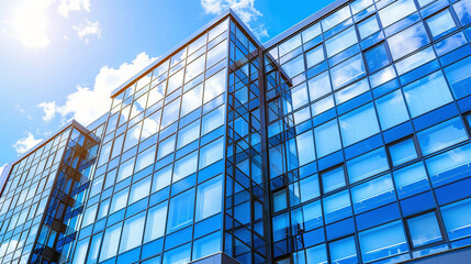 Obraz premium Sleek Business Towers Contemporary Architecture for a Professional Backdrop