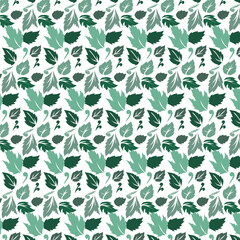 Seamless pattern, leaves, maple leaves, ornament, texture, contours