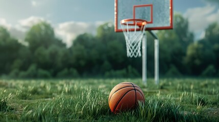 A Basketball Goal, Ready For Play, Wallpaper Pictures, Background Hd