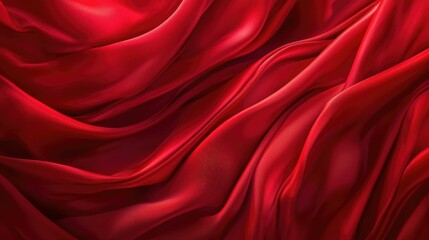 Obraz premium Red Fabric Close Up