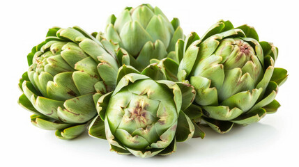 Obraz premium artichokes on a white background