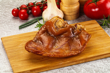 Smoked pork ear snack appetizer