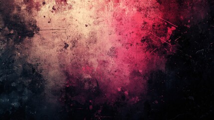 Chaotic grunge horror background with a mix of trash black, muted tan, intense pink, and dark purple, creating an atmosphere of unease
