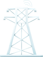 Transmission Tower Illustration