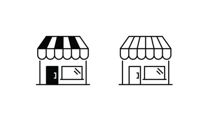 Shop icon design with white background stock illustration