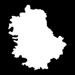 West Backa district map, administrative district of Serbia. Vector illustration.