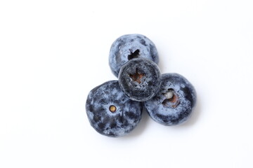 blueberries isolated on white