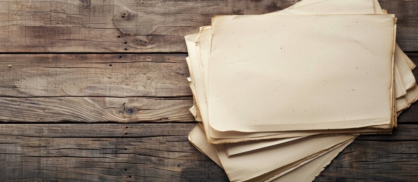 Get creative with blank note papers perfect for featuring your own content in a copy space image