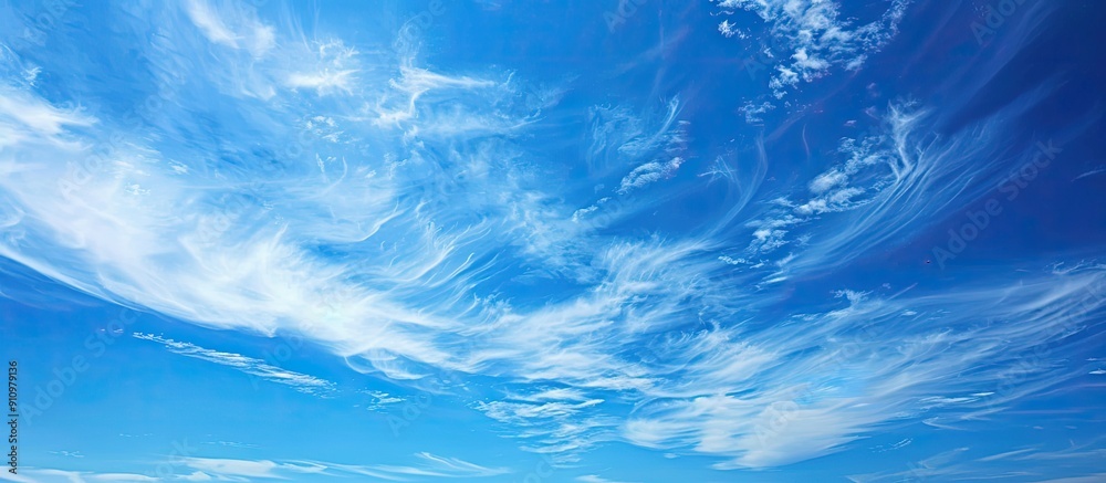 Poster beautiful blue sky background with ample copy space image