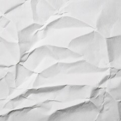 Obraz premium White crinkled paper texture background