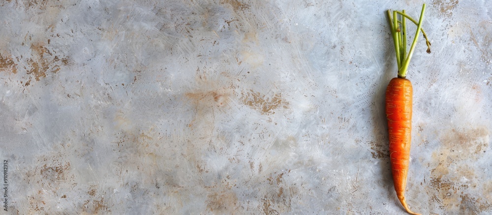 Poster Carrot on a blank backdrop with copy space image