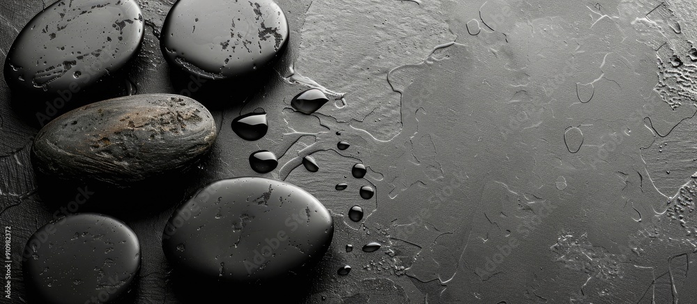 Aufkleber black stone background with copy space image