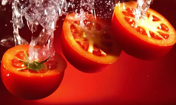 tomato in water