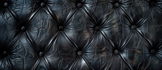 Fototapeta premium Black leatherette pattern in the backdrop makes the perfect copy space image