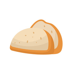 Flat Simple Illustration Of Bread