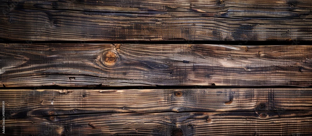 Leinwandbilder top view of a wooden surface creating a backdrop with space for text or images. copy space available