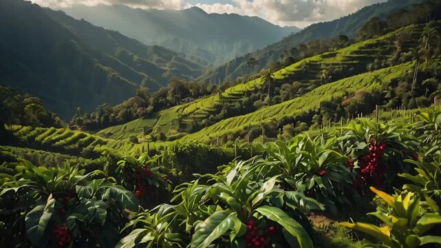 Amazing coffee plantation Guatemala