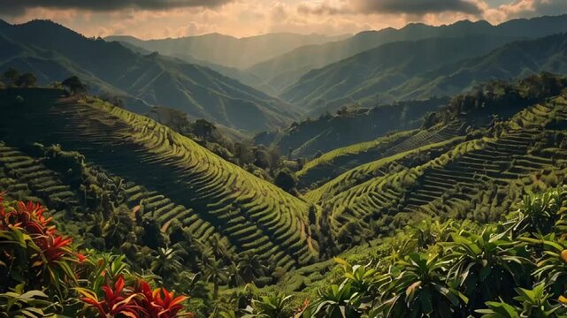 Amazing coffee plantation Guatemala