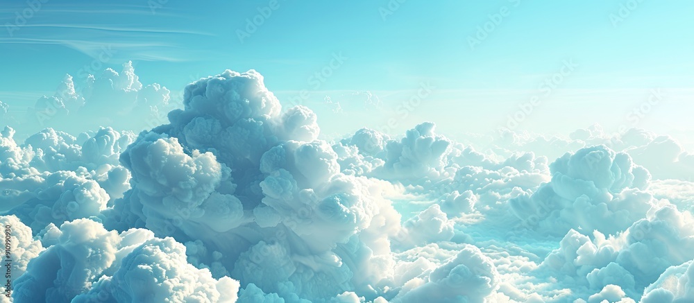 Poster scenic view with clouds against a blue sky perfect as a copy space image