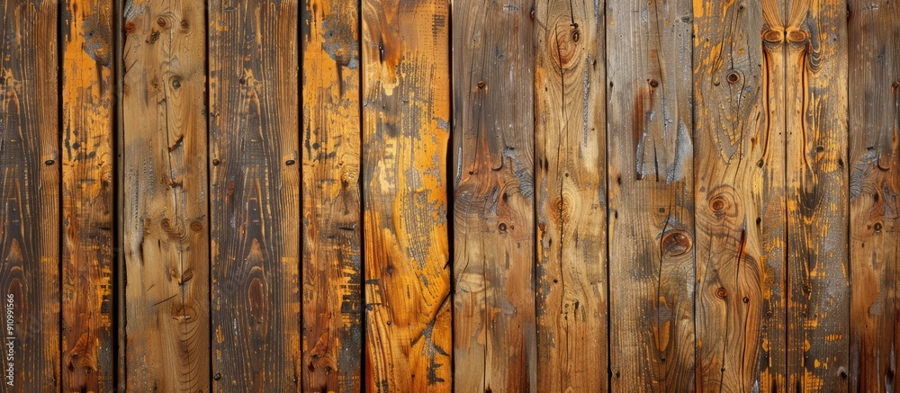 Aufkleber wooden background in yellow brown hues designed to be used as a backdrop for photos with copy space 