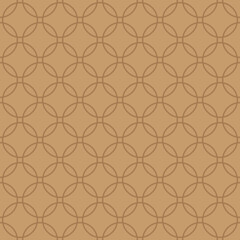 Geometric seamless pattern. Minimalism graphic beige print, trendy abstract geometric multi circle elements background, tile. For interior design, fashion cloth, textile, fabric, wrapping paper