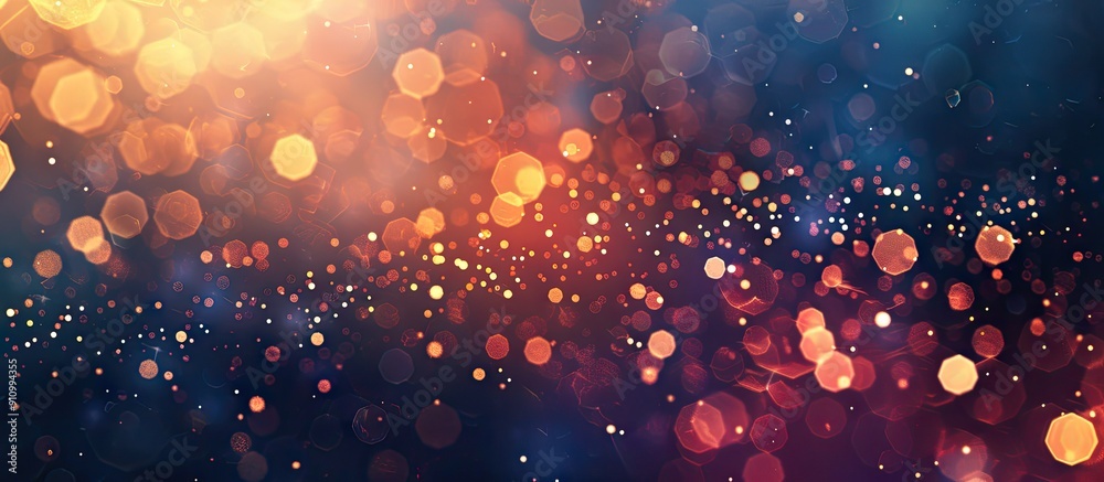 Aufkleber Background featuring an abstract pattern of out of focus lights with ample copy space image