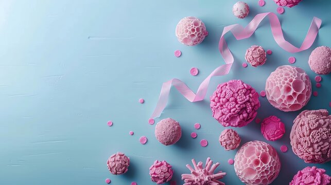 World Cancer Day, cancer prevention symbols, ample copy space