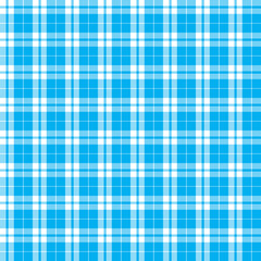 Plaid check seamless blue pattern. Crossed lines grid vichy gingham repeat print check background. Tartan plaid design for decorative, wallpaper, shirts, clothing, tablecloths wrapping, textile