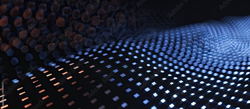 Poster Polka dot pattern illuminated with copy space image