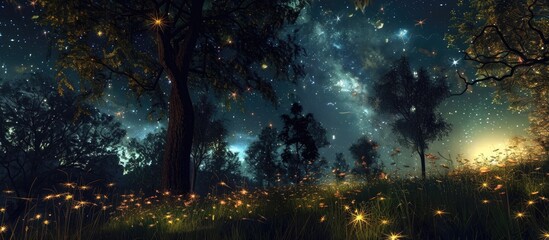 Bosnien und Herzegowina Nachthimmel mit funkelnden Sternen perfekte Kopie fur freien Raum fur Texturmoglichkeiten. . image with copy space